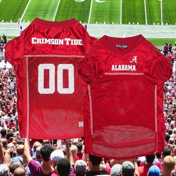 Pets First Alabama Crimson Tide Large Dog Jersey Roll Mesh NCAA SEC Football - Picture 1 of 11
